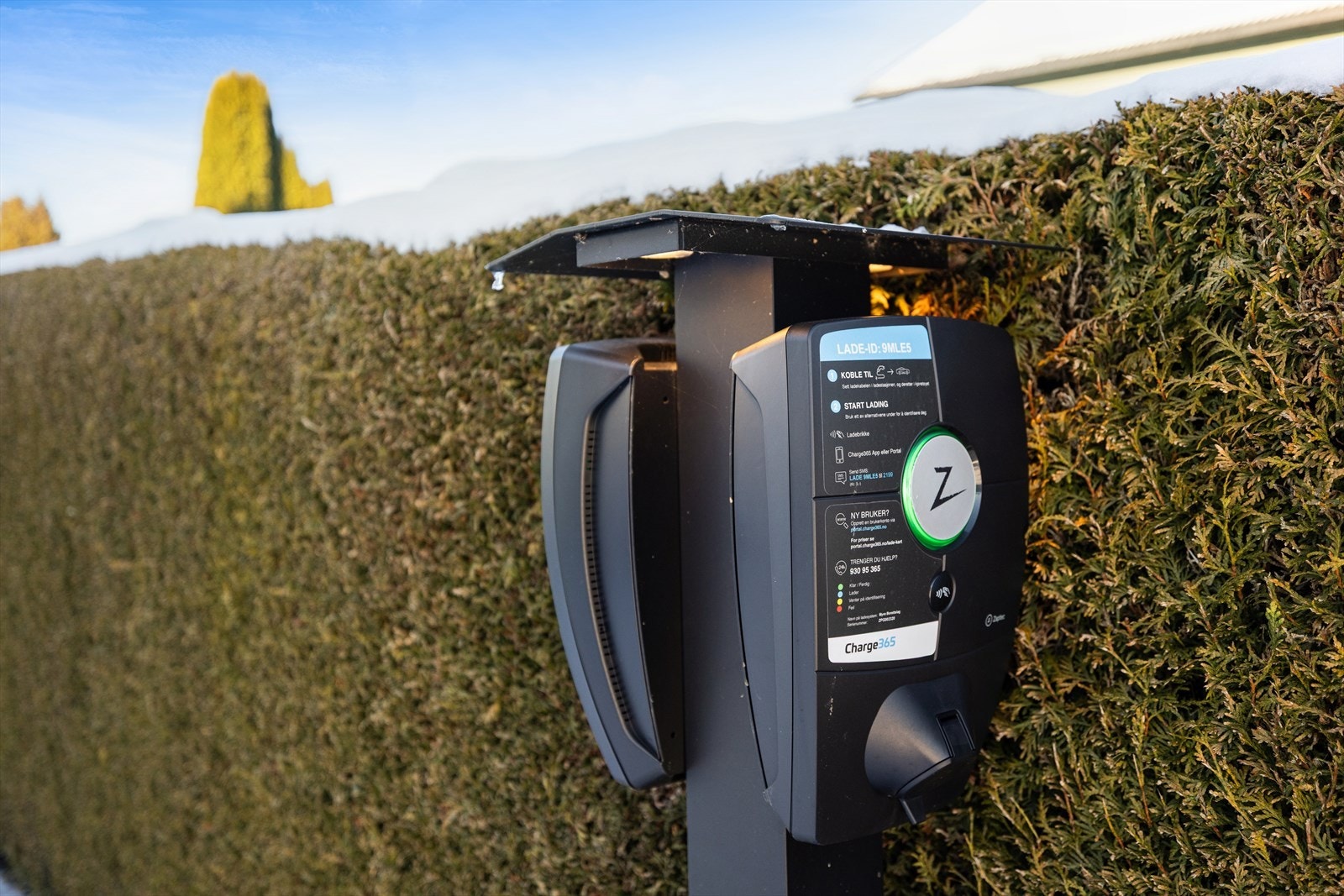 Tilgang til felles elbillading. Galleribilde