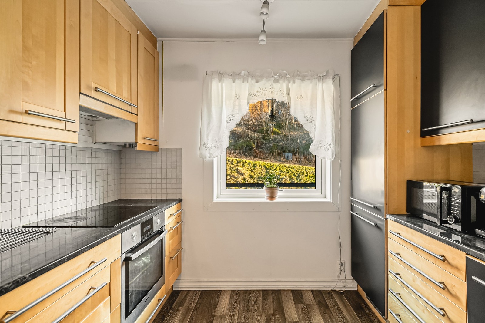 Hvitevarer: platetopp, oppvaskmaskin og stekeovn Galleribilde