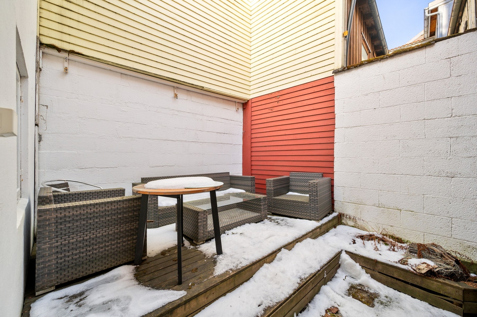 Uteareal med skjermet beliggenhet. Galleribilde