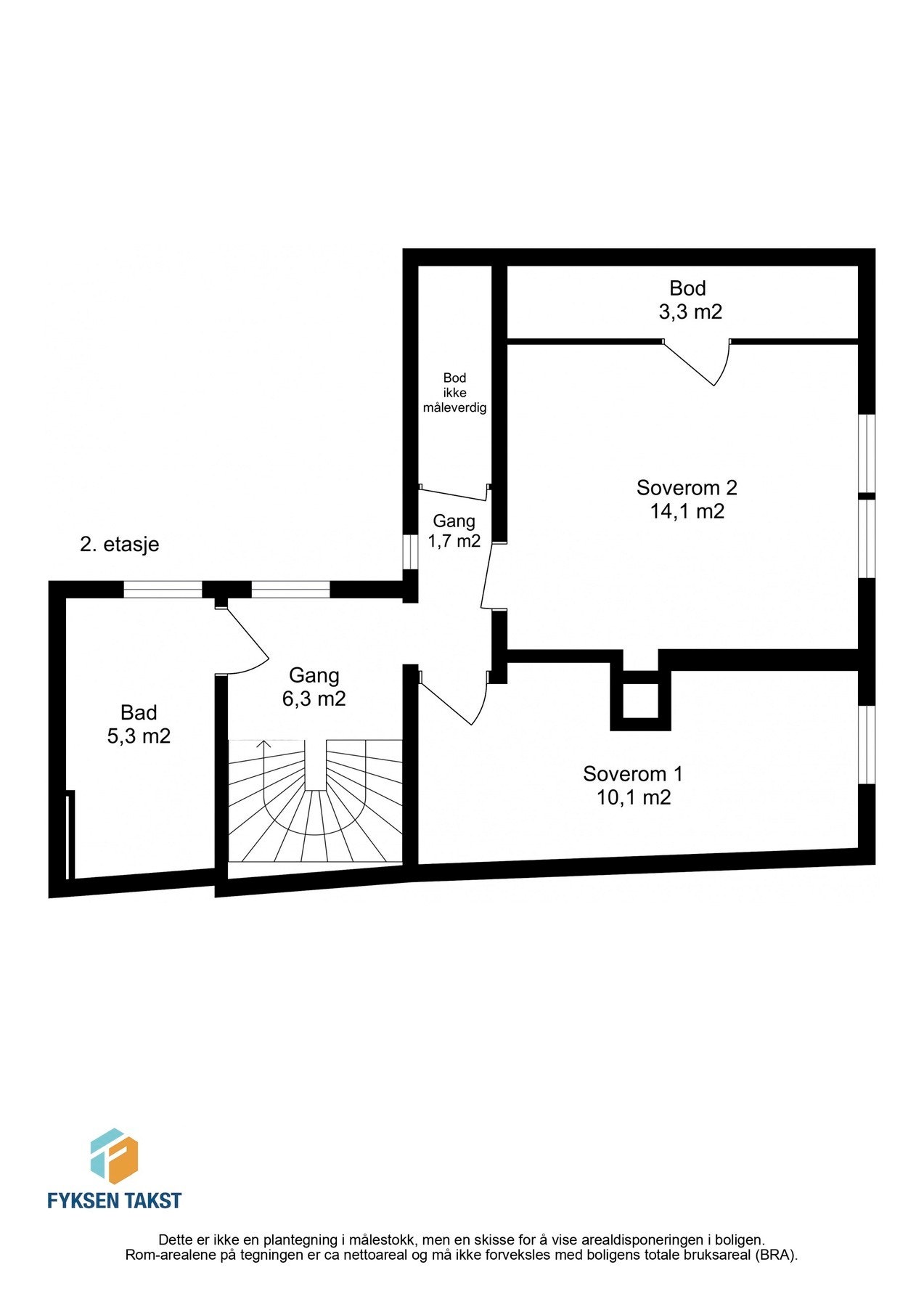 Planskisse - 2.etasje. Galleribilde