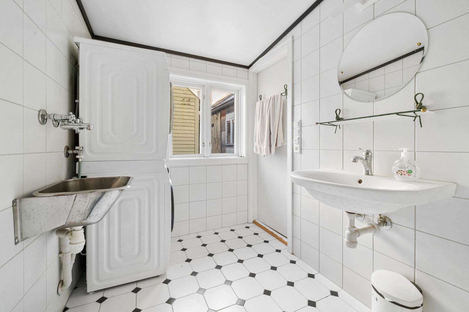 Rommet har også opplegg for vaskemaskin. Galleribilde