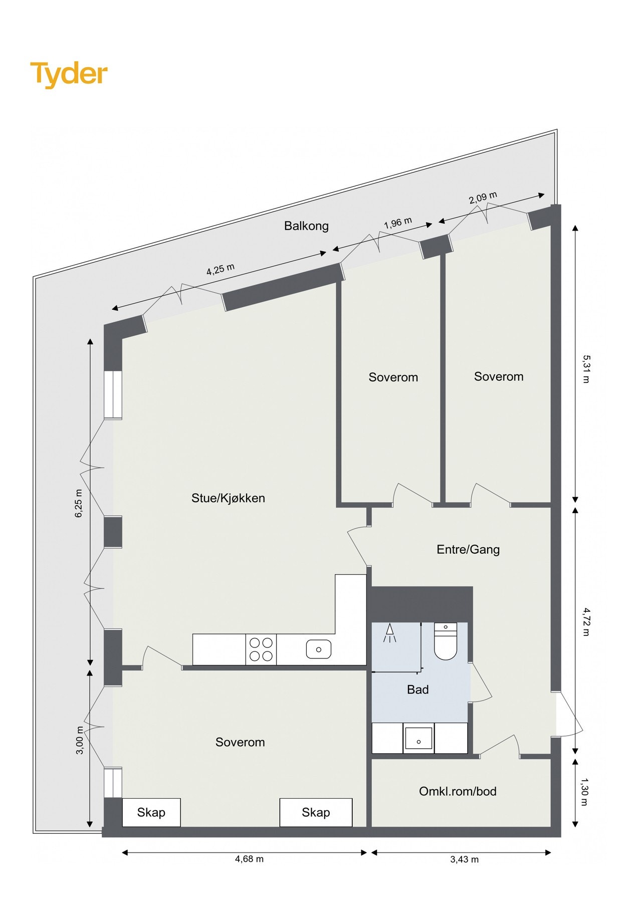 Plantegning. Galleribilde
