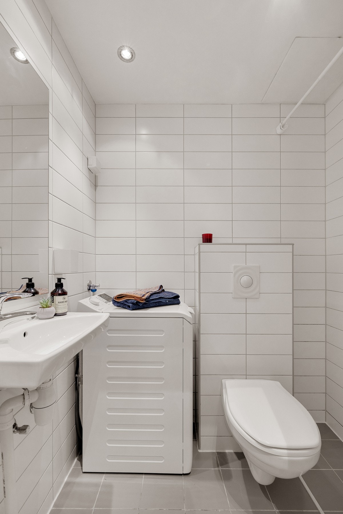 Flislagt bad/wc med gulvvarme Galleribilde