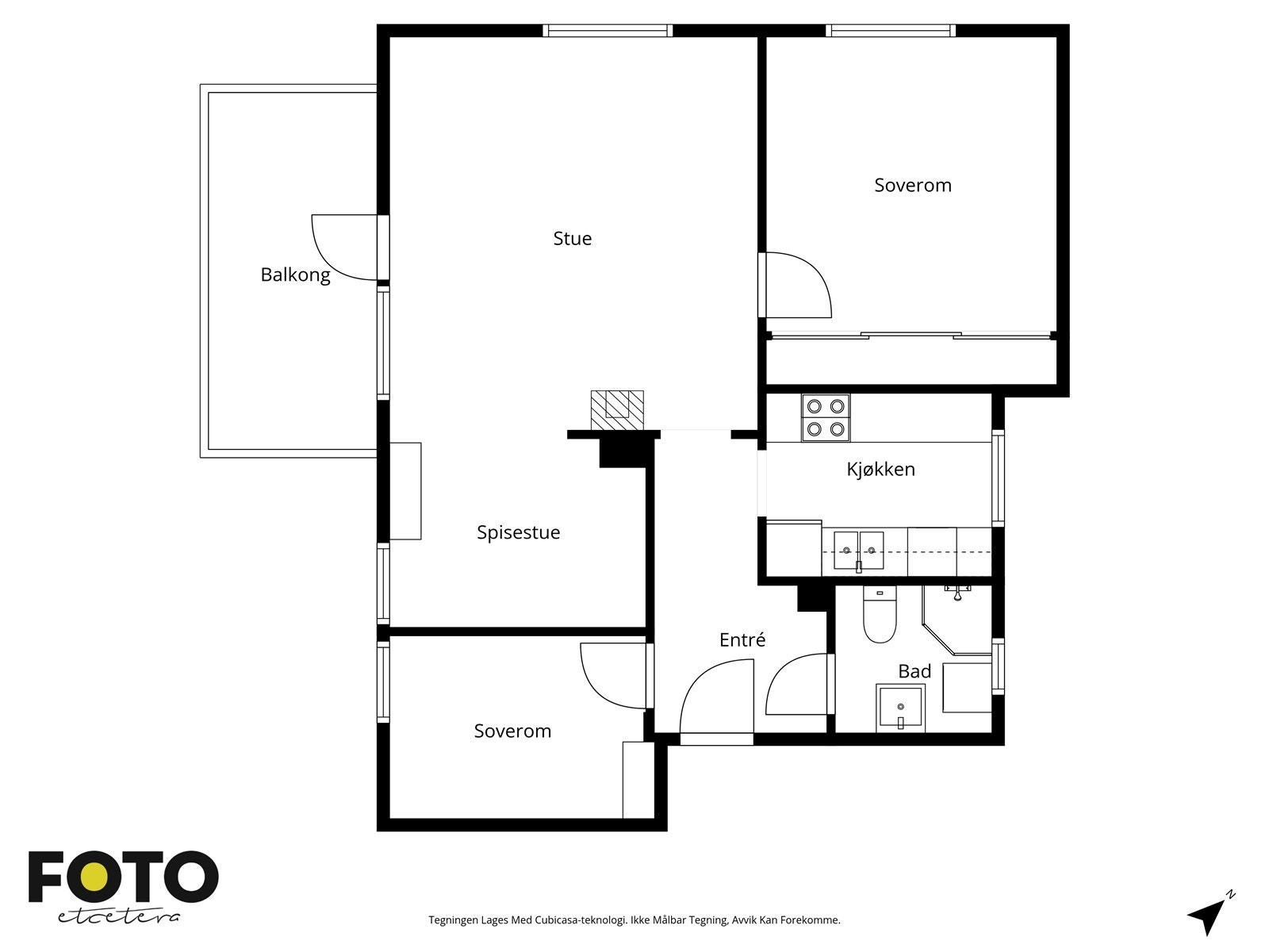 Leiligheten har en praktisk planløsning med stue som har utgang til balkong. Kjøkkenet er utstyrt med glatte fronter og laminat benkeplate. Galleribilde