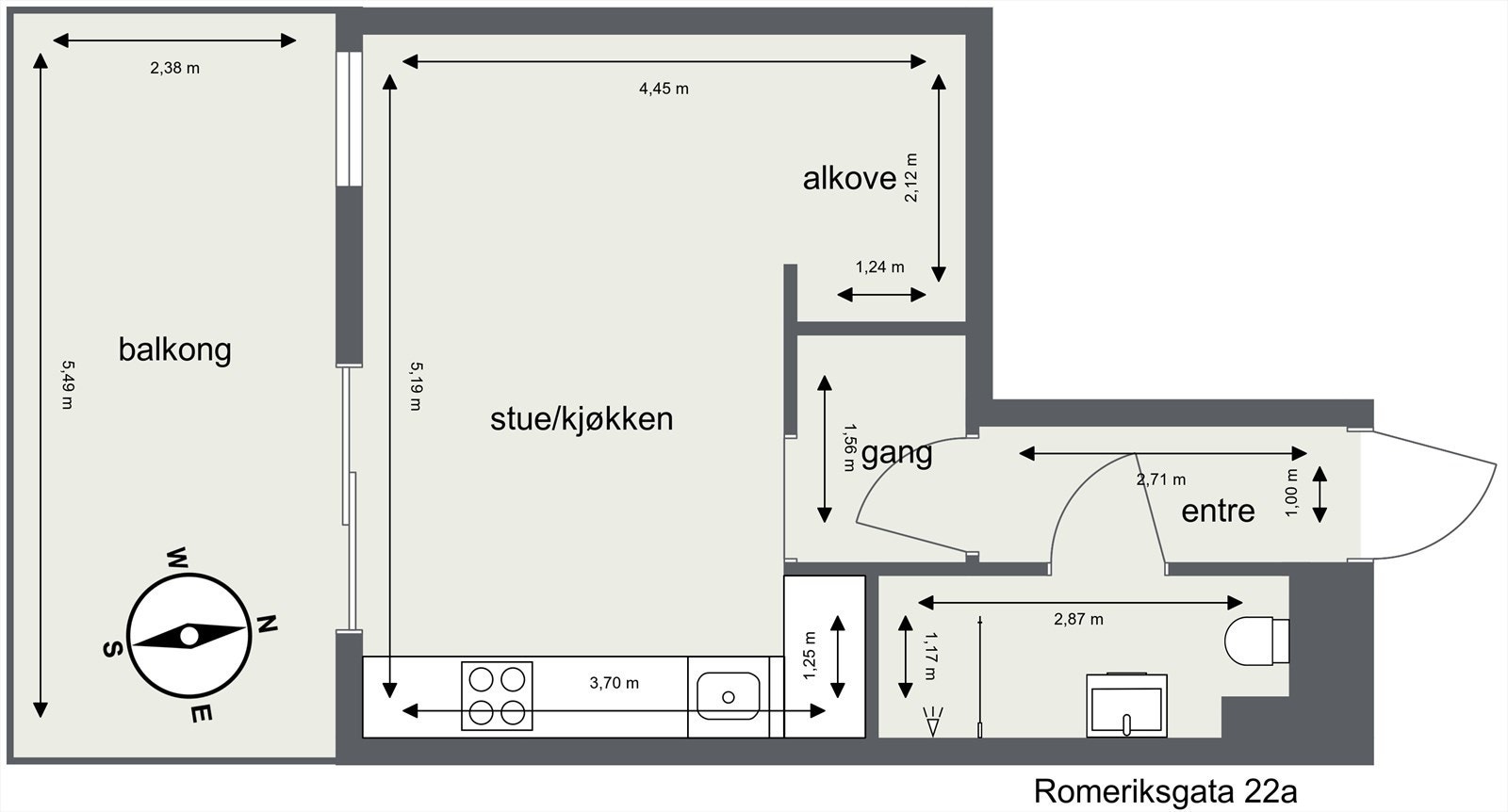 Plantegning Galleribilde