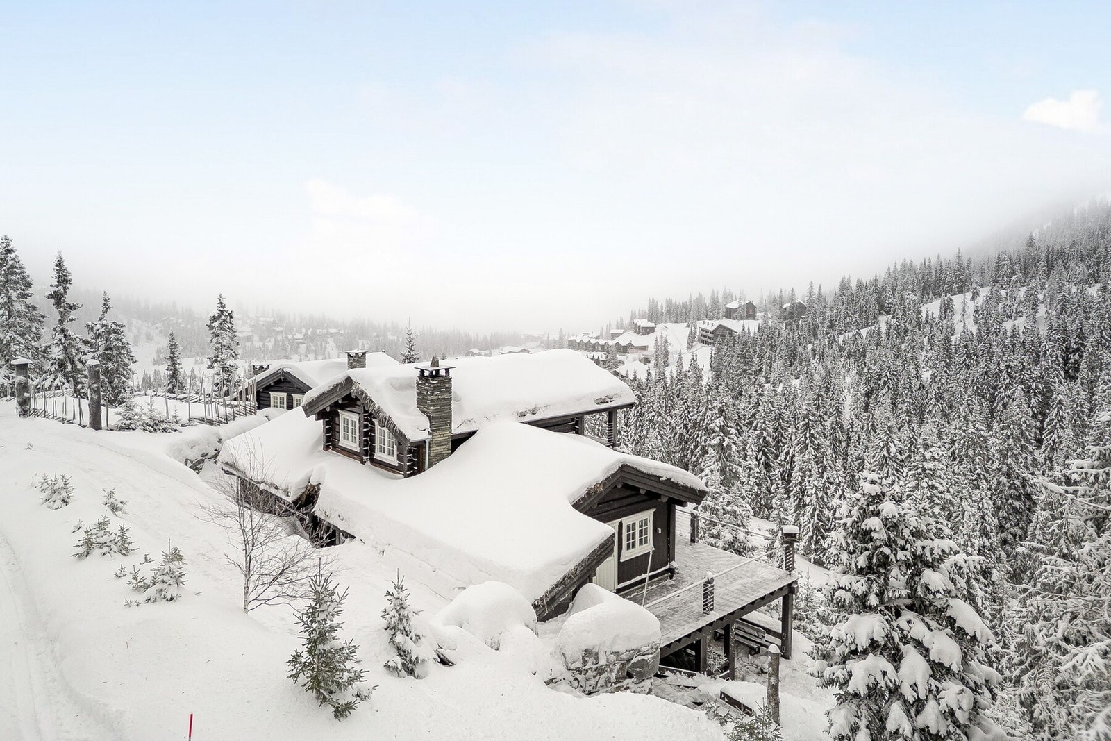 Hytta ligger i et attraktivt område på Kvitfjell. Galleribilde