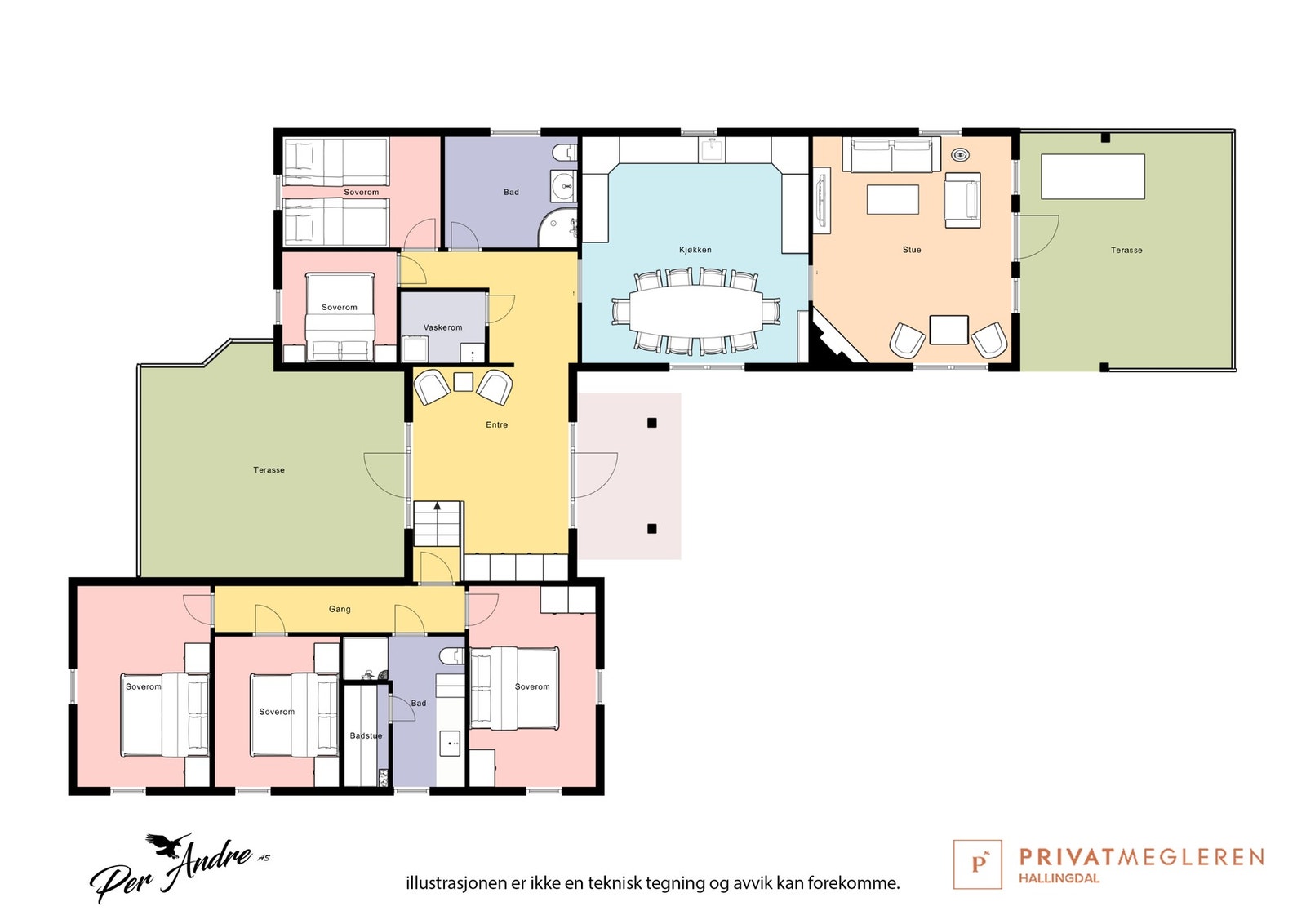 Plantegning av hytta. Galleribilde