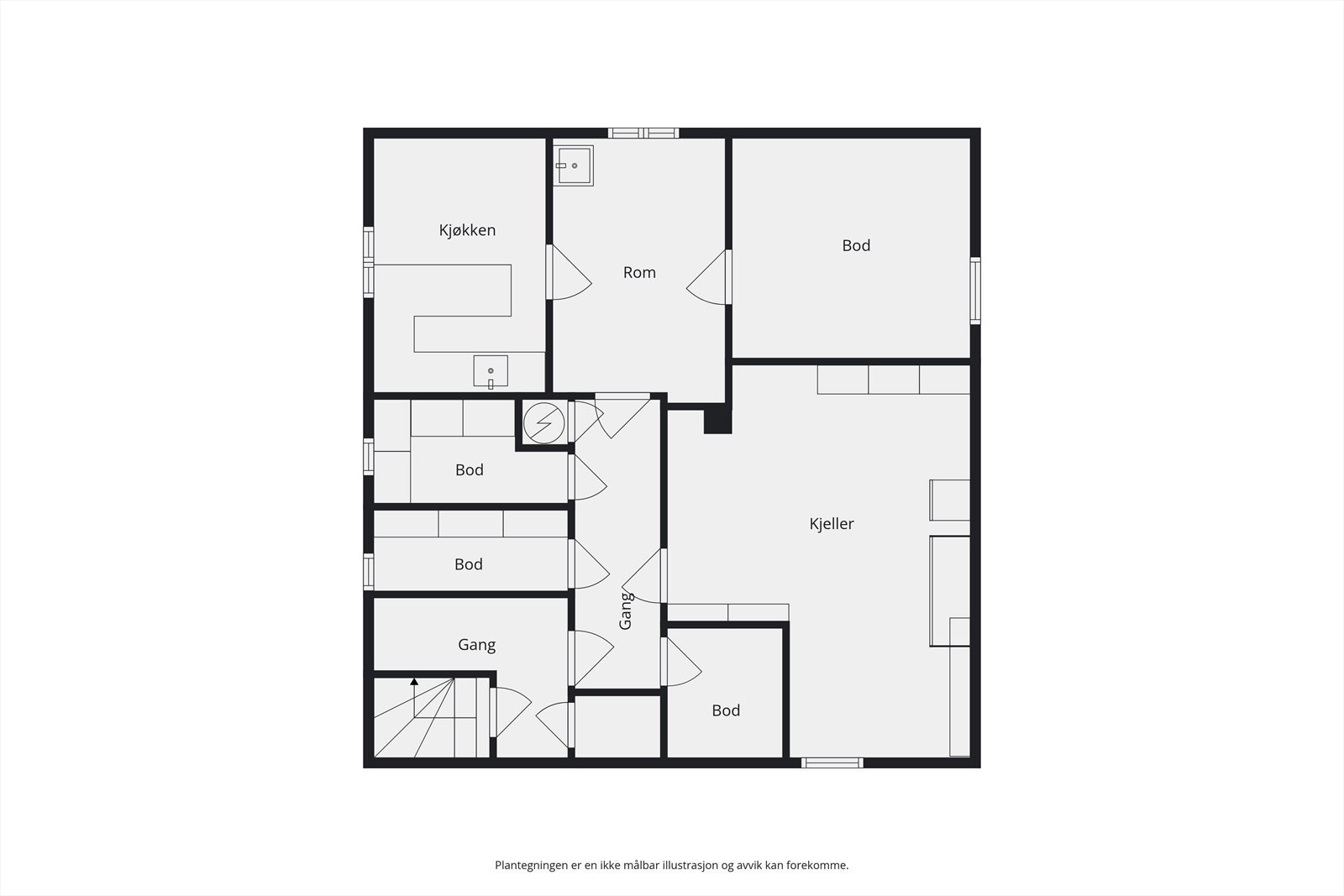 Plantegning Galleribilde