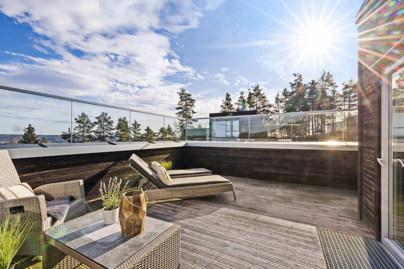 En drømmeplass på varme sommerdager Galleribilde