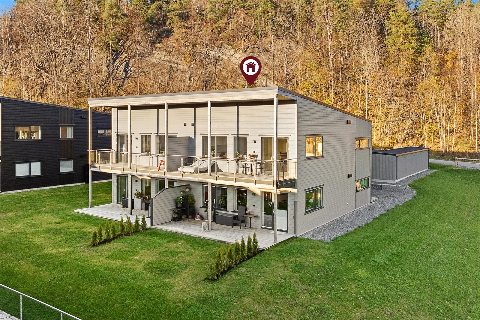 En flott beliggende leilighet i et nyetablert boligområde på Heistad Galleribilde