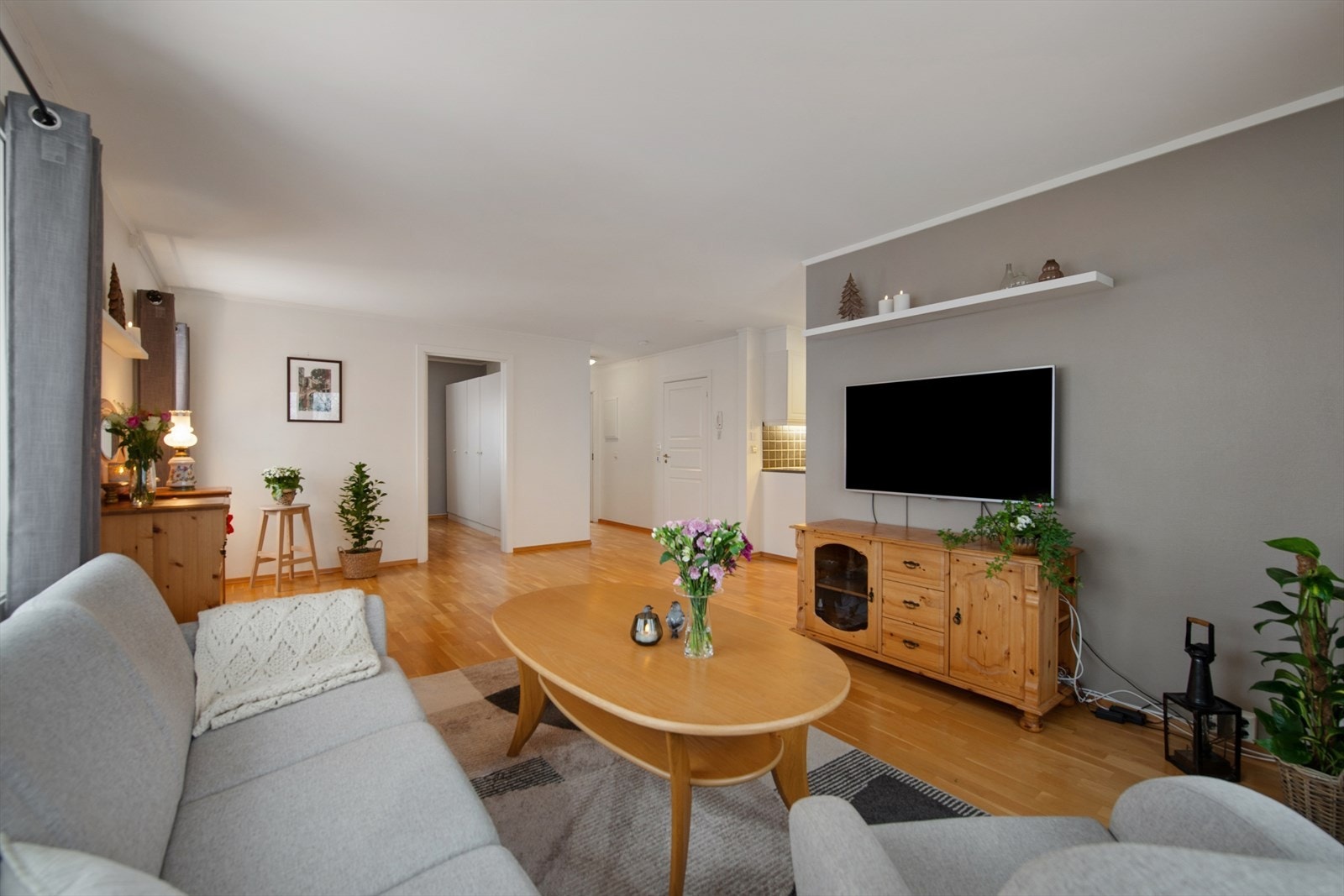 Leilighet med en god planløsning og et utgangspunkt som gjør det enkelt å innrede etter eget ønske. Galleribilde