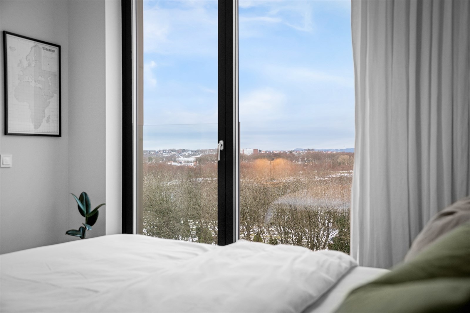 Når du åpner øynene på puten - åpenbarer den vidstrakte utsikten seg og bidrar til at du starter dagen med et smil. Galleribilde