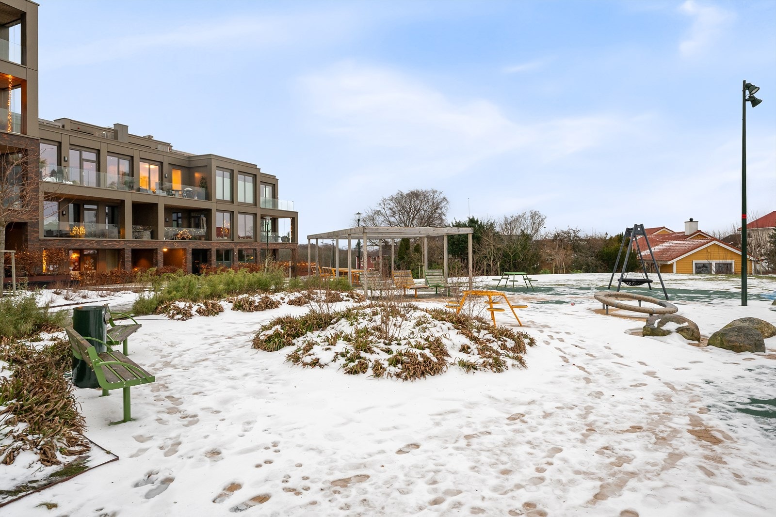 Flotte samlingspunkt på tunet om barnebarn er på besøk. Galleribilde