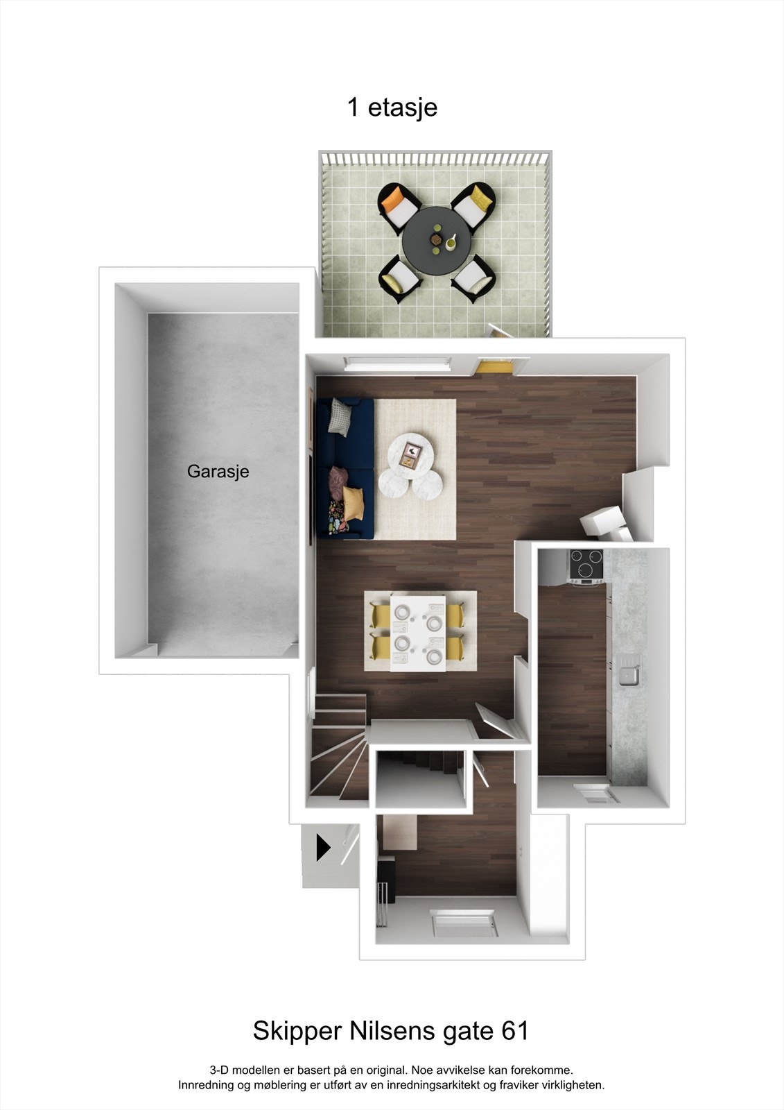 Planskisse 1. etasje Galleribilde