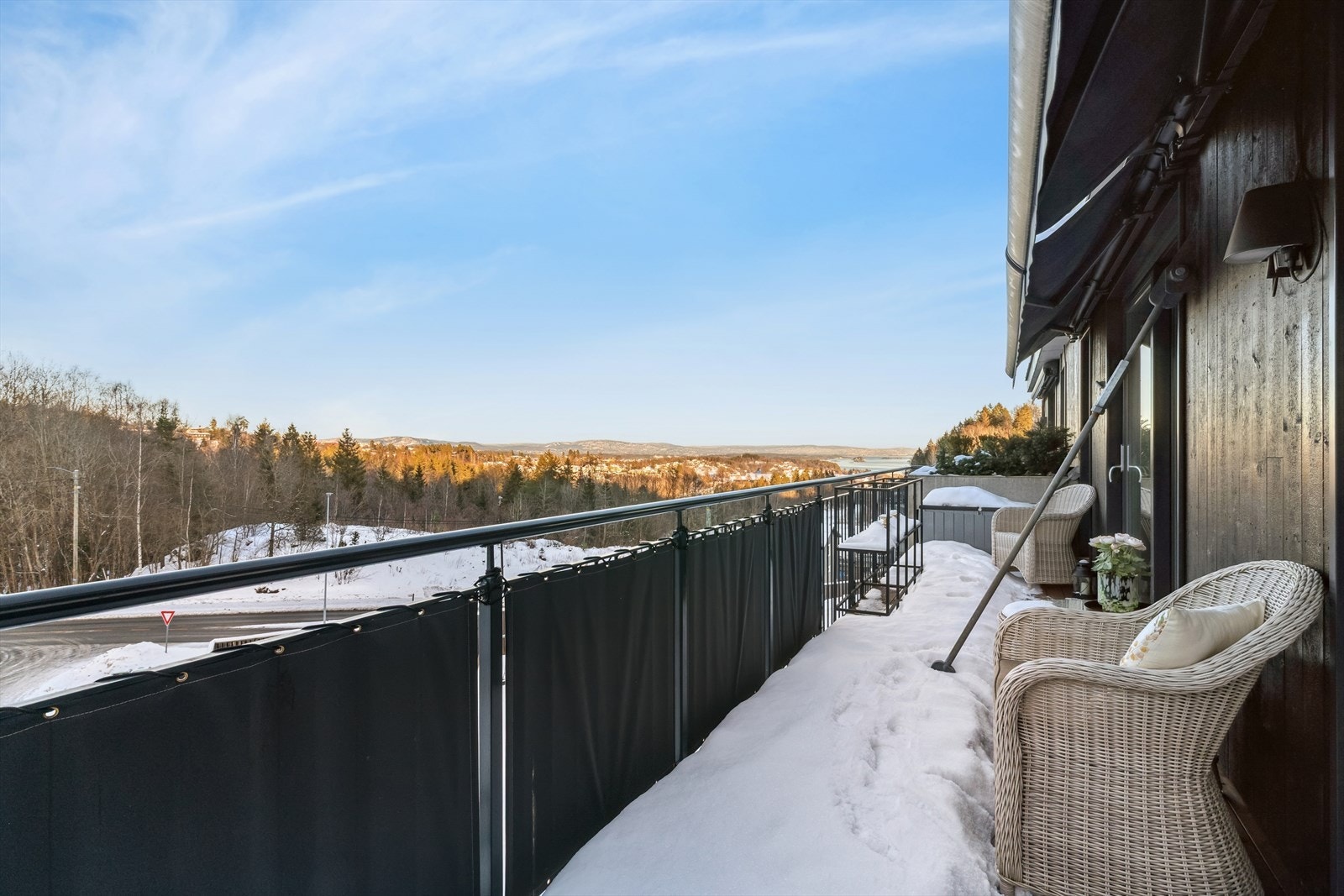 Utsiktsbilde fra balkongen. Galleribilde