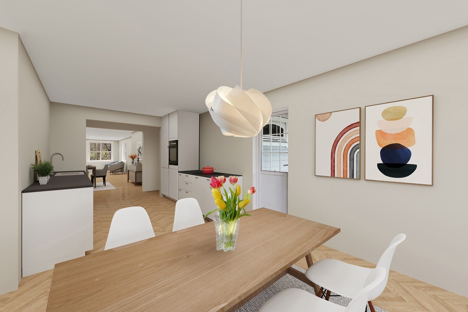 - God plass til en hyggelig spisegruppe (digitalt fremstilt) - Galleribilde