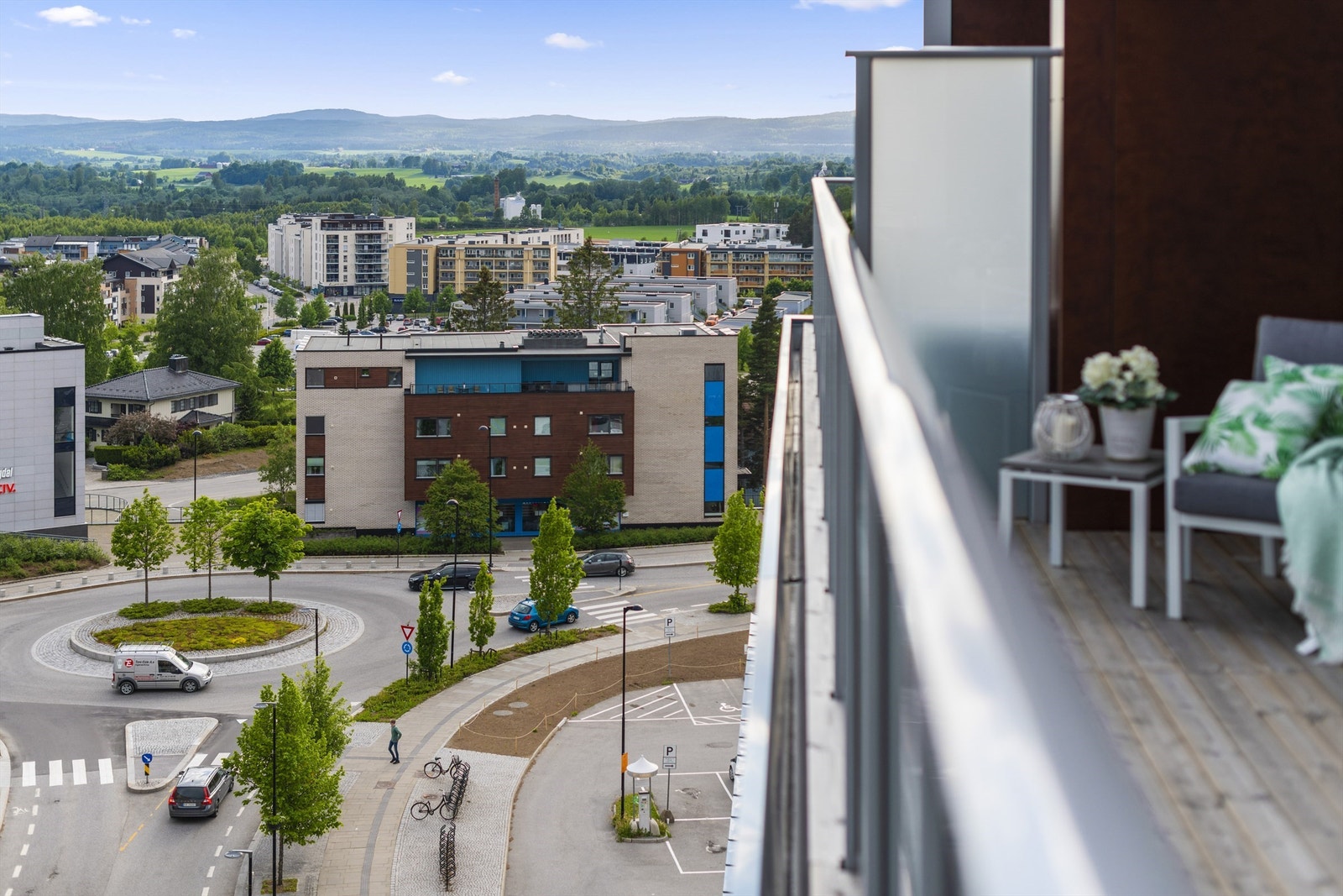 Vidstrakt utsikt fra balkongen Galleribilde