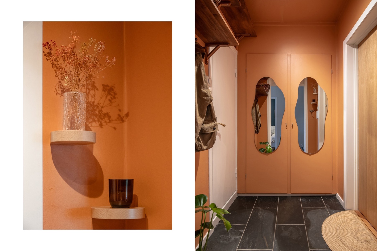 Leiligheten har en innbydende entré med god plass til oppheng og oppbevaring av yttertøy. Galleribilde