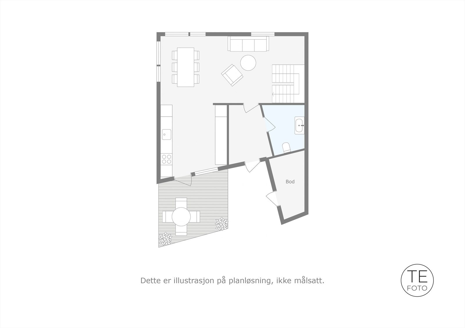Plantegning 1.etasje. Galleribilde