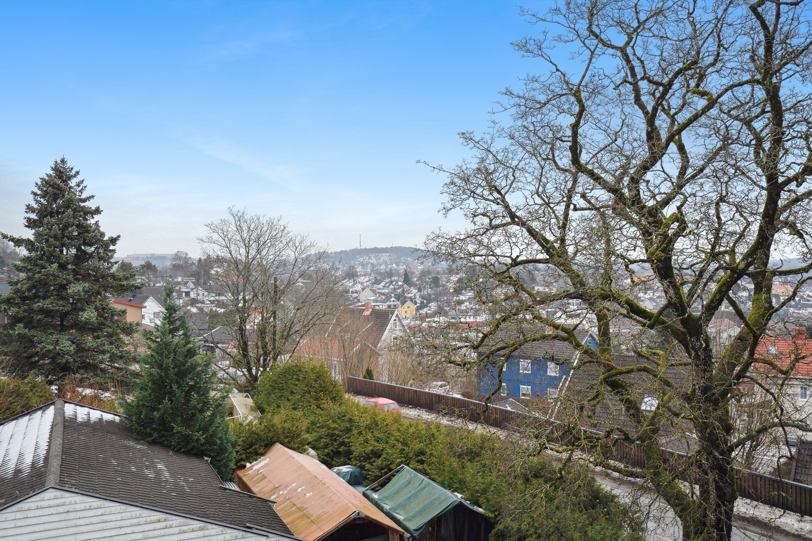 Utsikt ut over nærområdet. Galleribilde