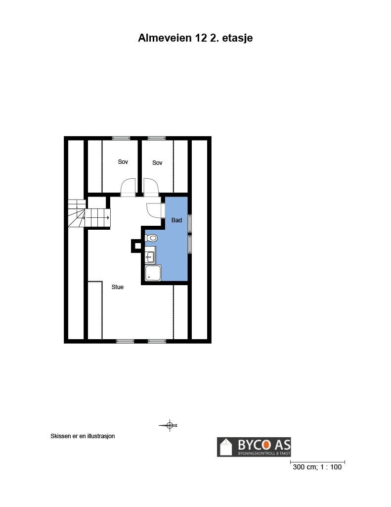 PLANTEGNING 2. ETASJE Galleribilde