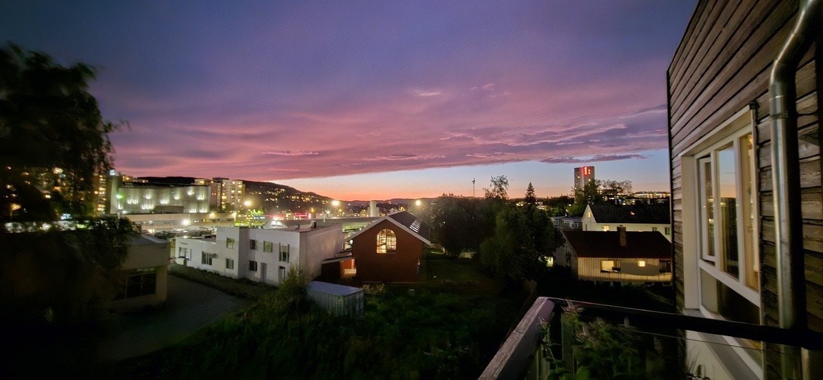 Utsikt fra balkongen Galleribilde