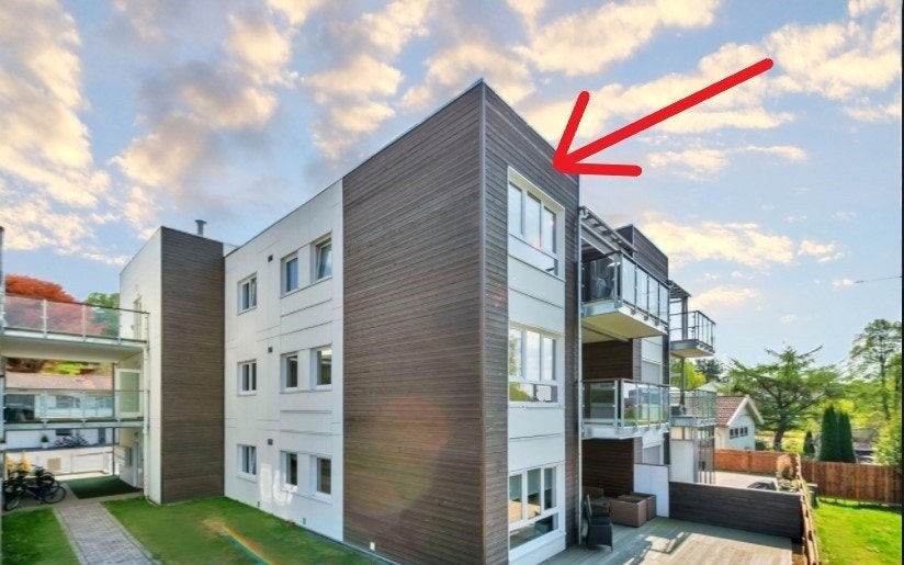 Leiligheten ligger i øverste etasje Galleribilde