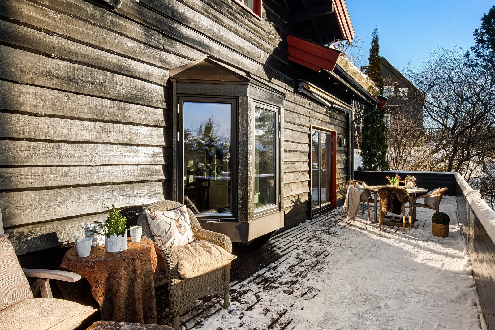 Med store terrasser mot øst og sydvest får du solrike uteområder hele dagen og kvelden. Galleribilde