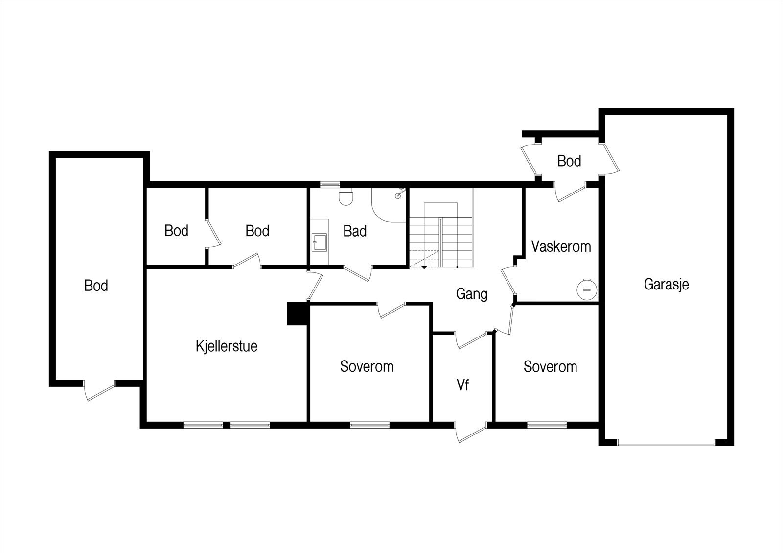 Plantegning U.etg Galleribilde