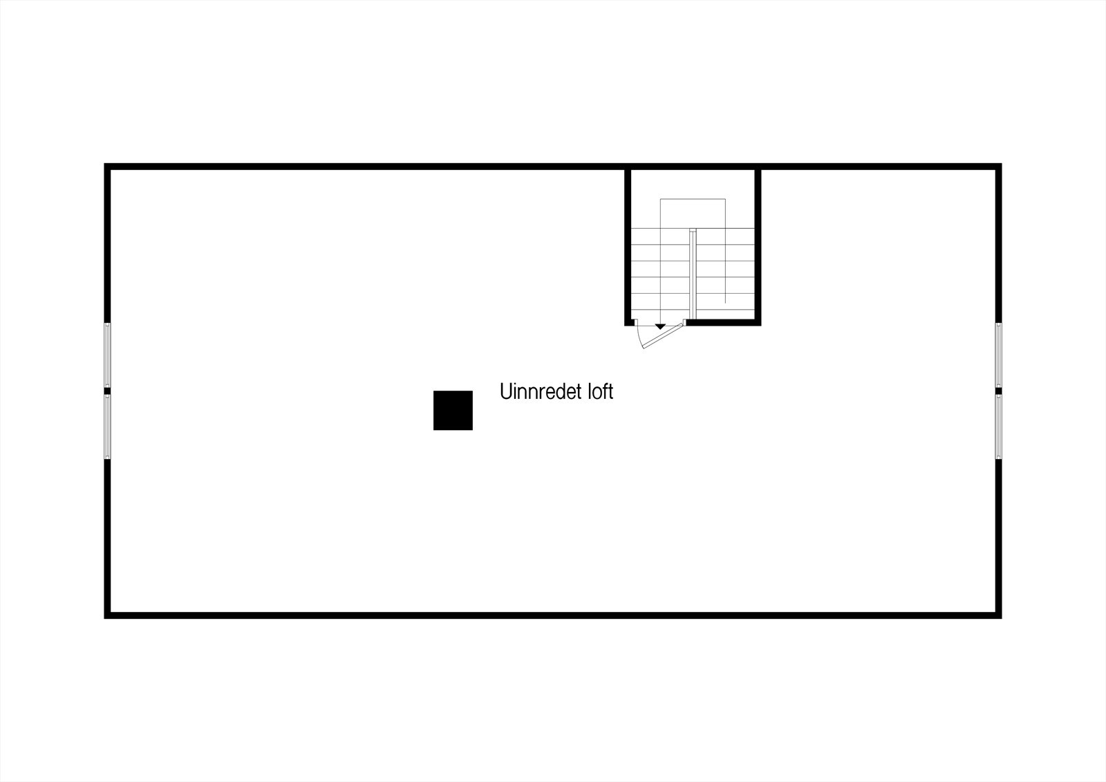 Plantegning loft Galleribilde