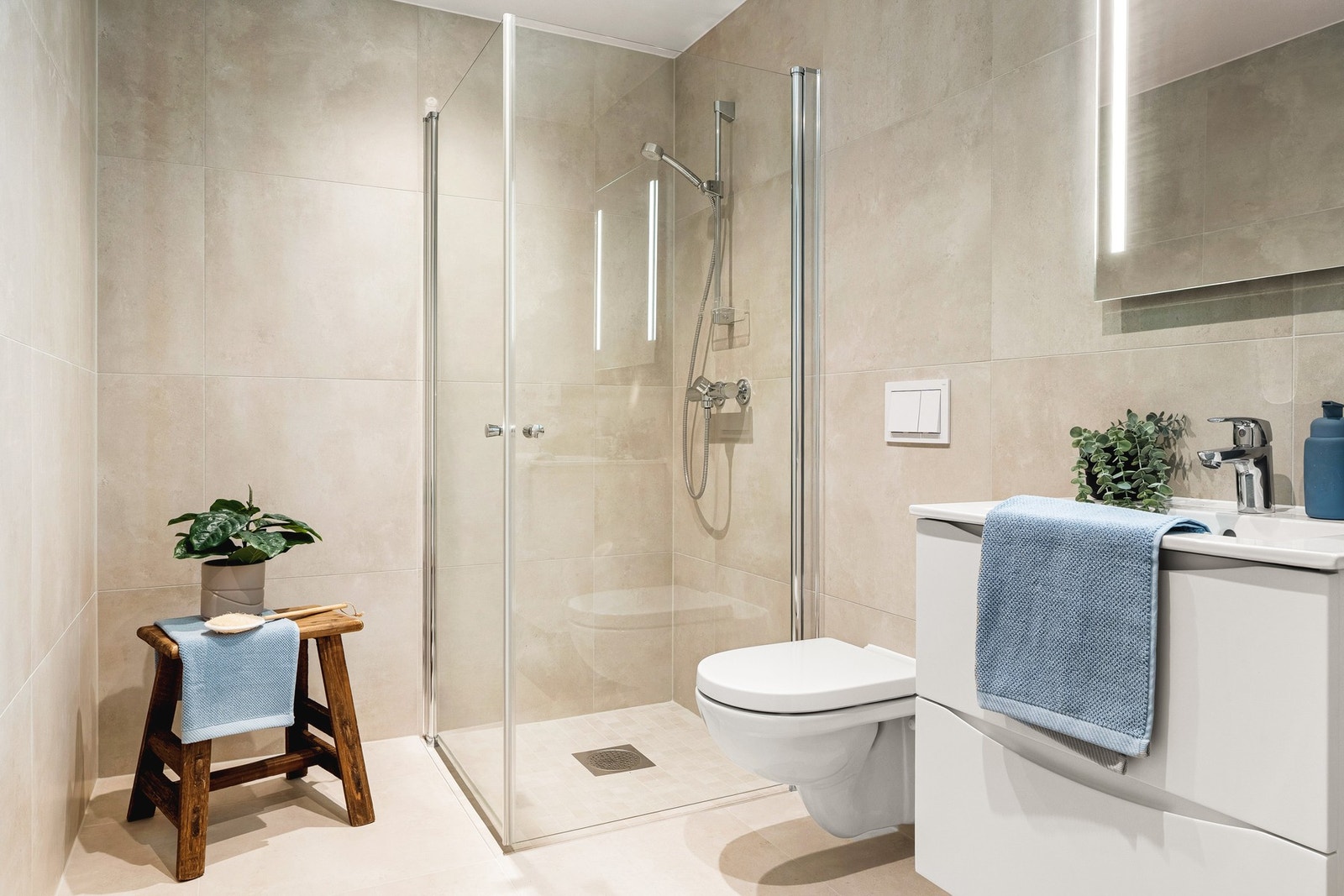 Bad nr.2 utgjør 4,6 kvm. Galleribilde