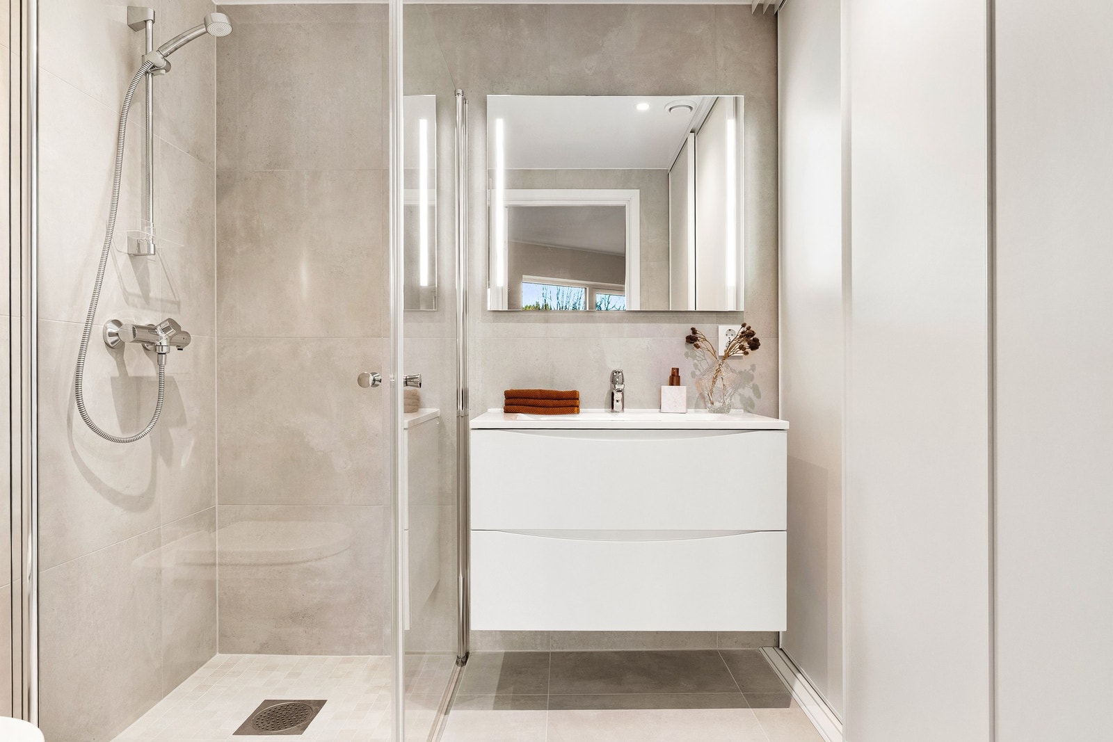 Badet utgjør 5,1 kvm. Galleribilde