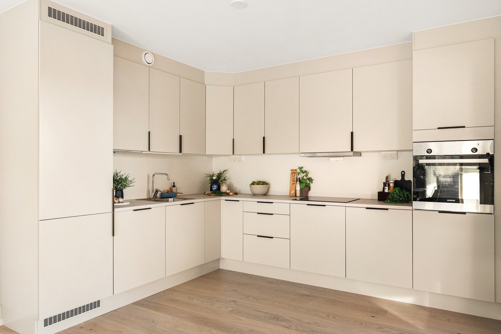 Integrerte hvitevarer fra Siemens. Galleribilde