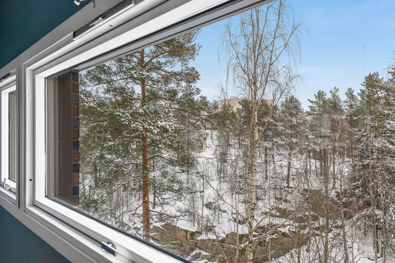 Hyggelig utsyn fra spisestuen og kjøkkenet Galleribilde