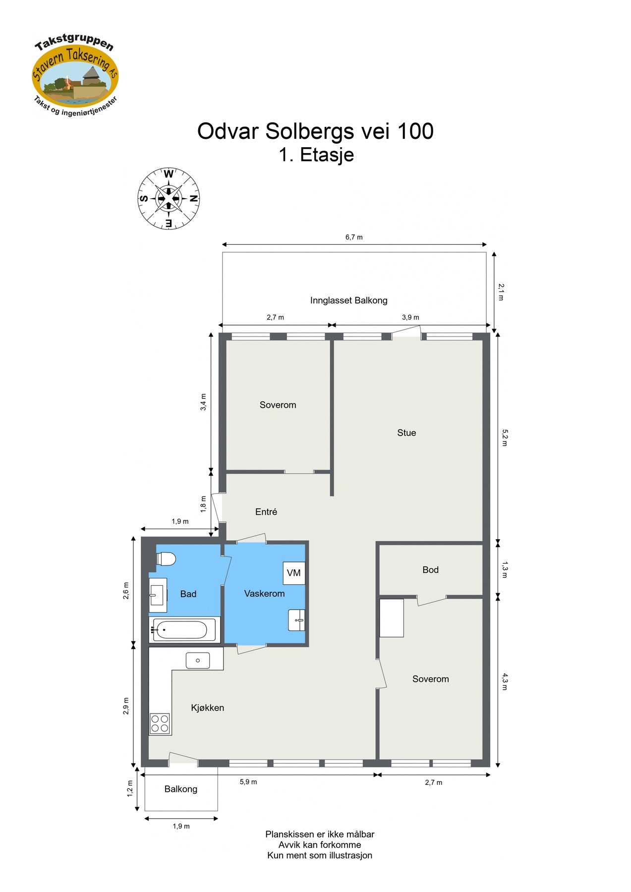 Boligens plantegning Galleribilde