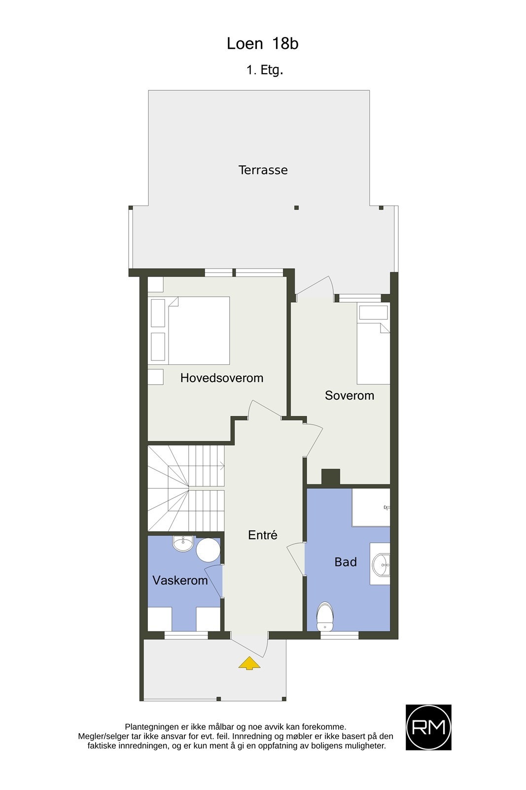 Plantegning 1. etasje Galleribilde