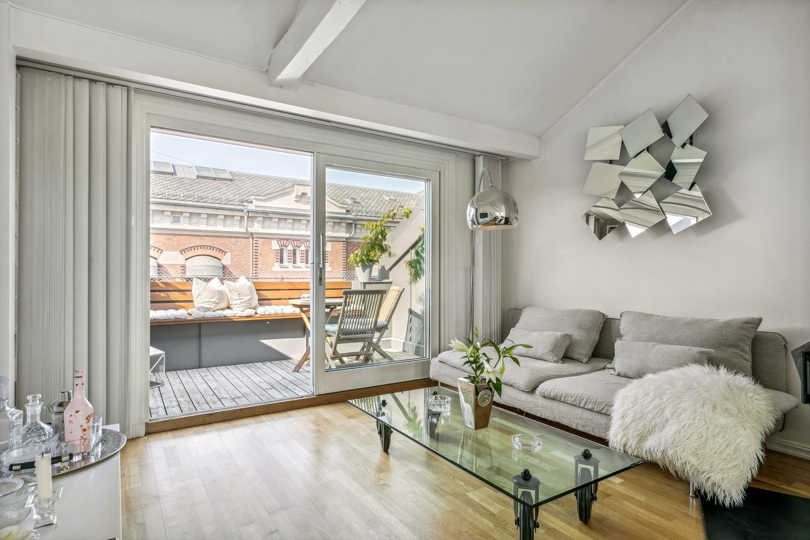 Skyvedør ut til takterrassen Galleribilde