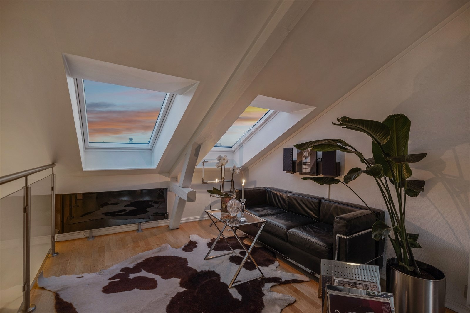 Fra stuen er det fin utsikt mot Oslo sentrum Galleribilde