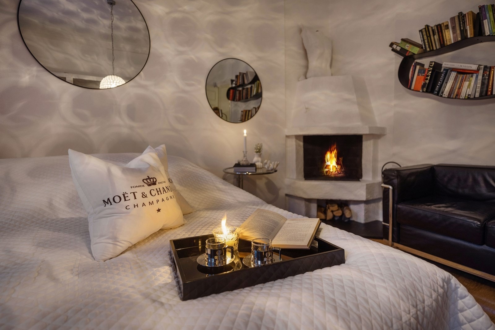 Kveldsstemning på soverommet Galleribilde