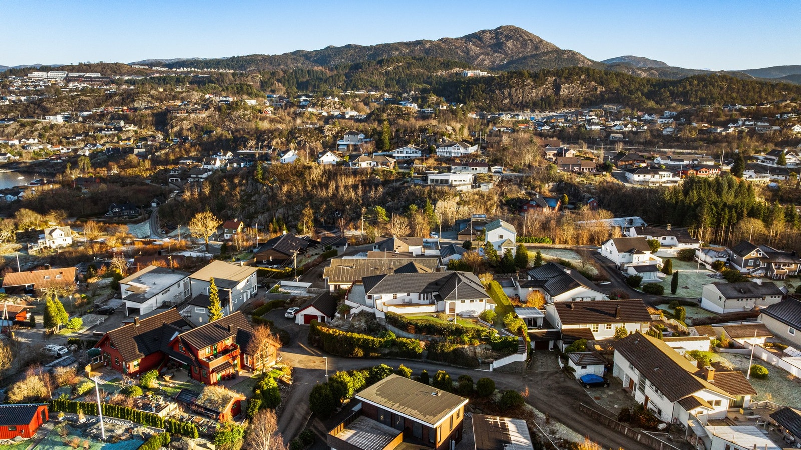 Det er skole og barnehager innenfor kort avstand. Galleribilde
