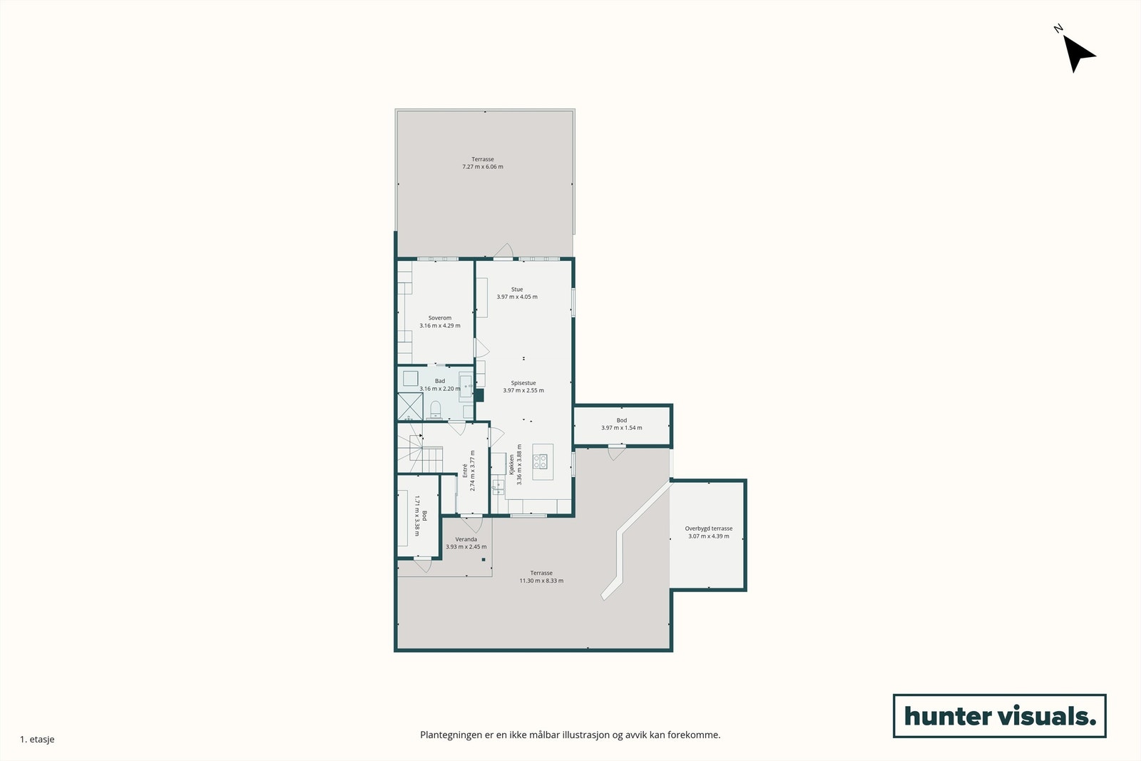 Plantegning hovedetasje Galleribilde