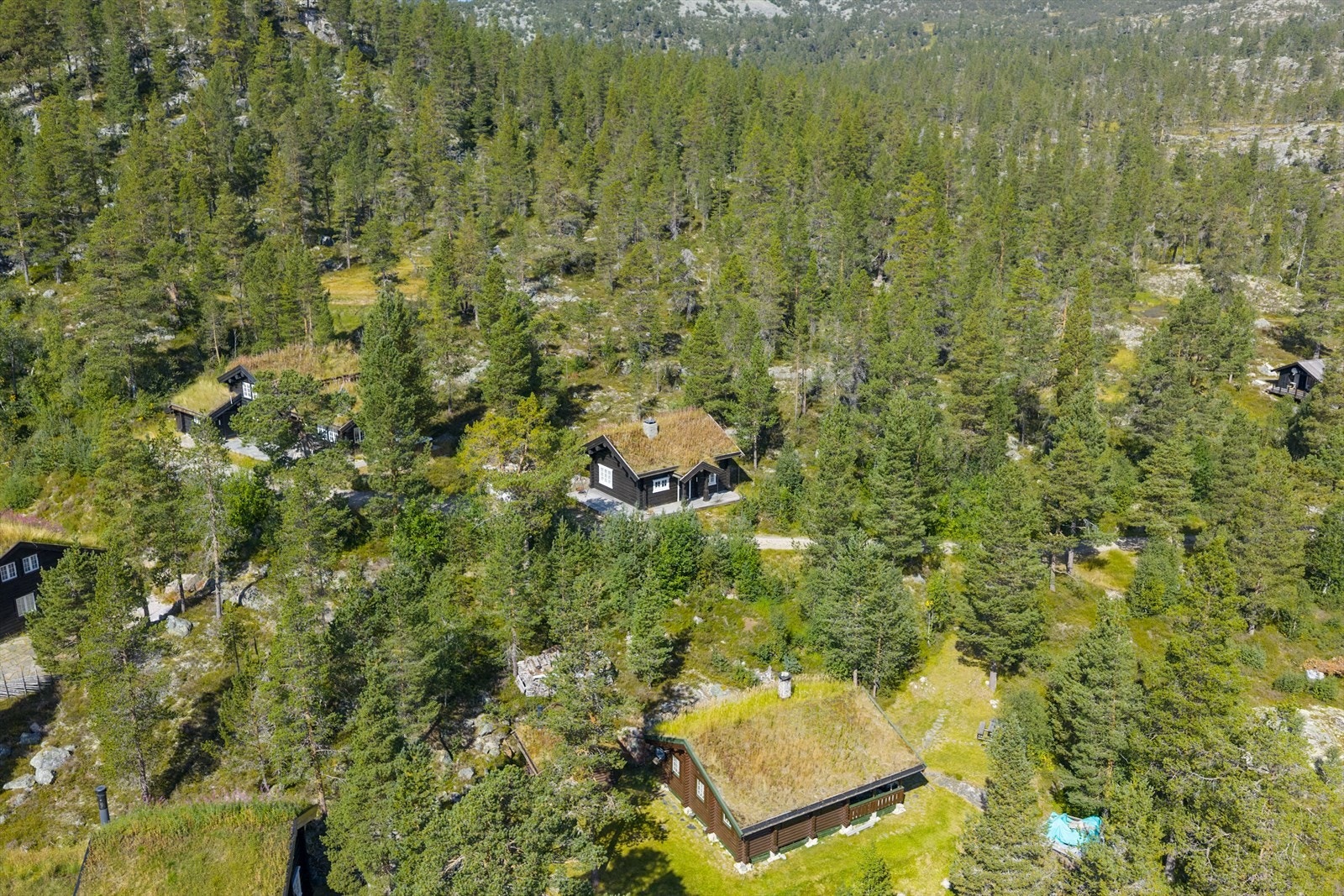 Anneks - Hovedhytten til venstre i bilde. Galleribilde