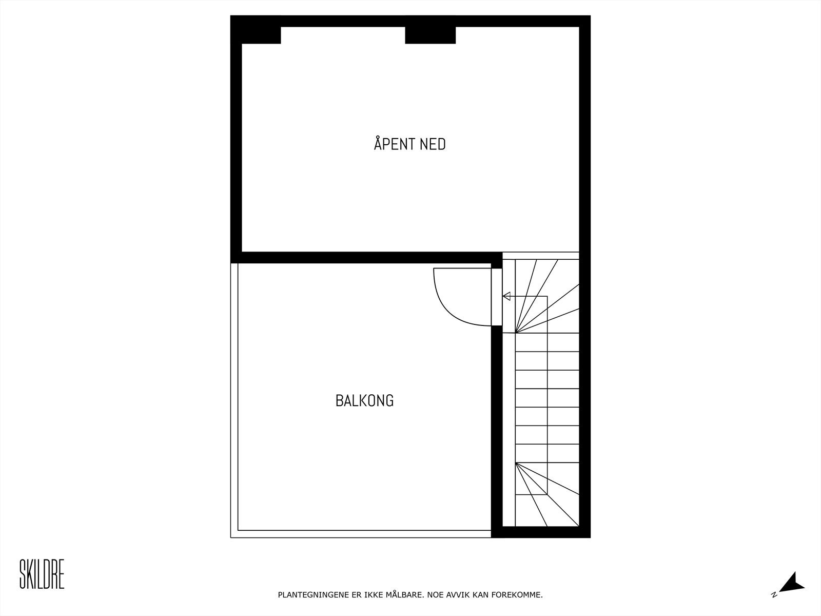 Plantegning takterrasse Galleribilde