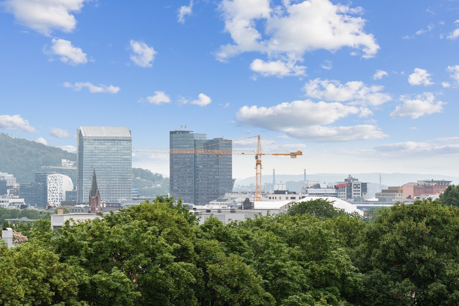Utsikt takterrasse Galleribilde