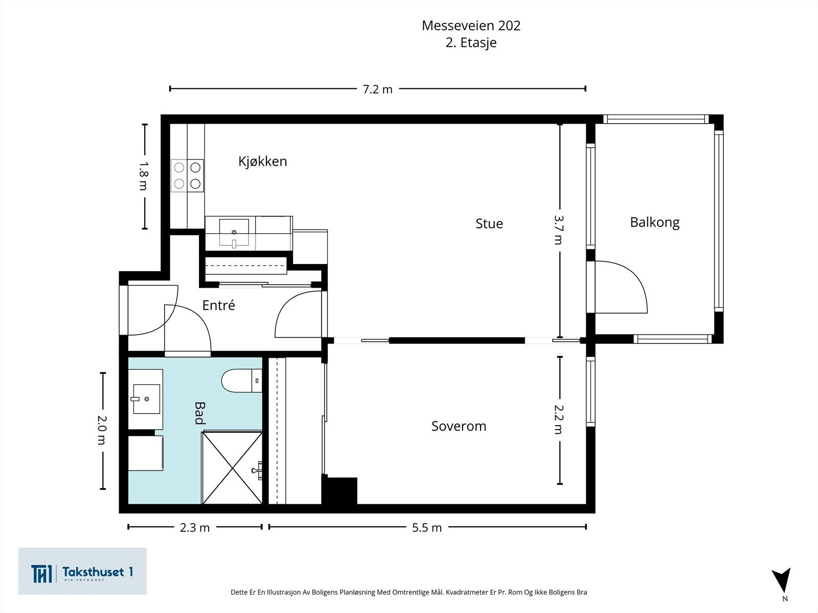 Plantegning - Messeveien 202 Galleribilde