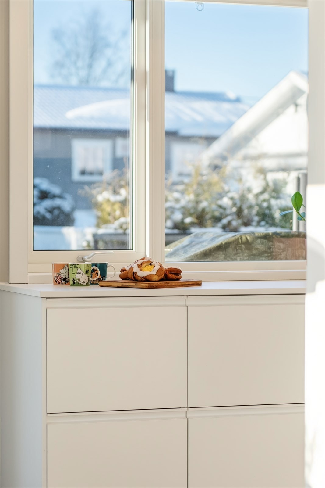 Utsikt fra kjøkkenvinduet. Galleribilde