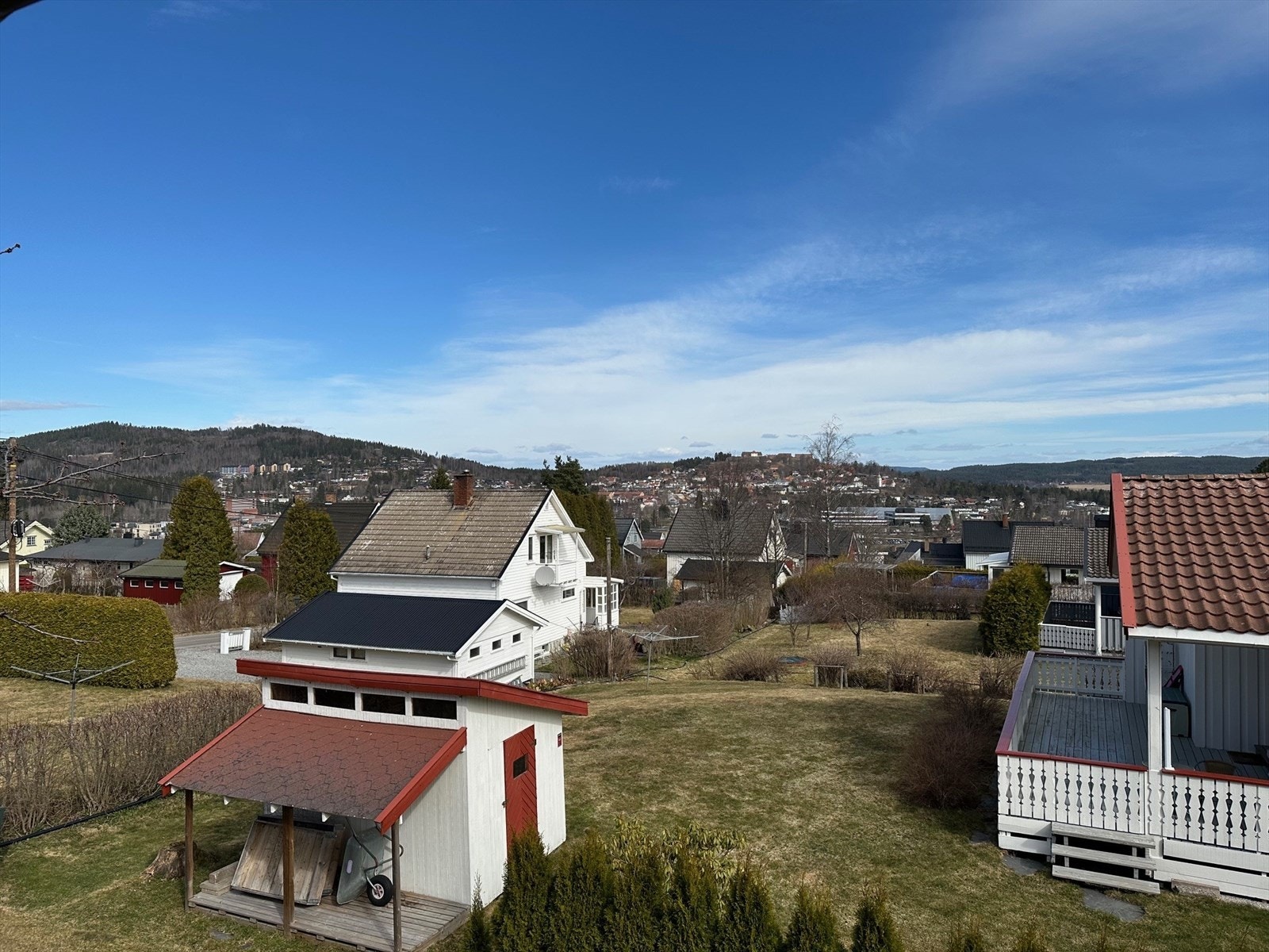 Fin utsikt mot Kongsvinger sentrum og Festningen Galleribilde