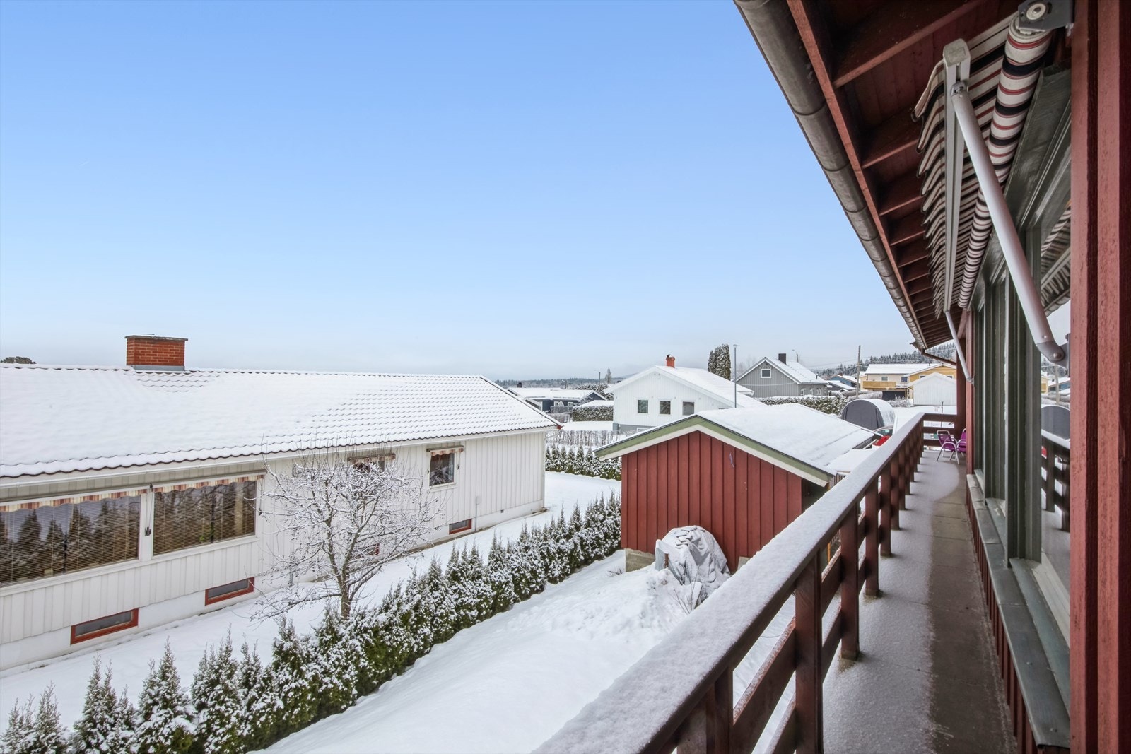 Terrassen er på 34 kvm Galleribilde