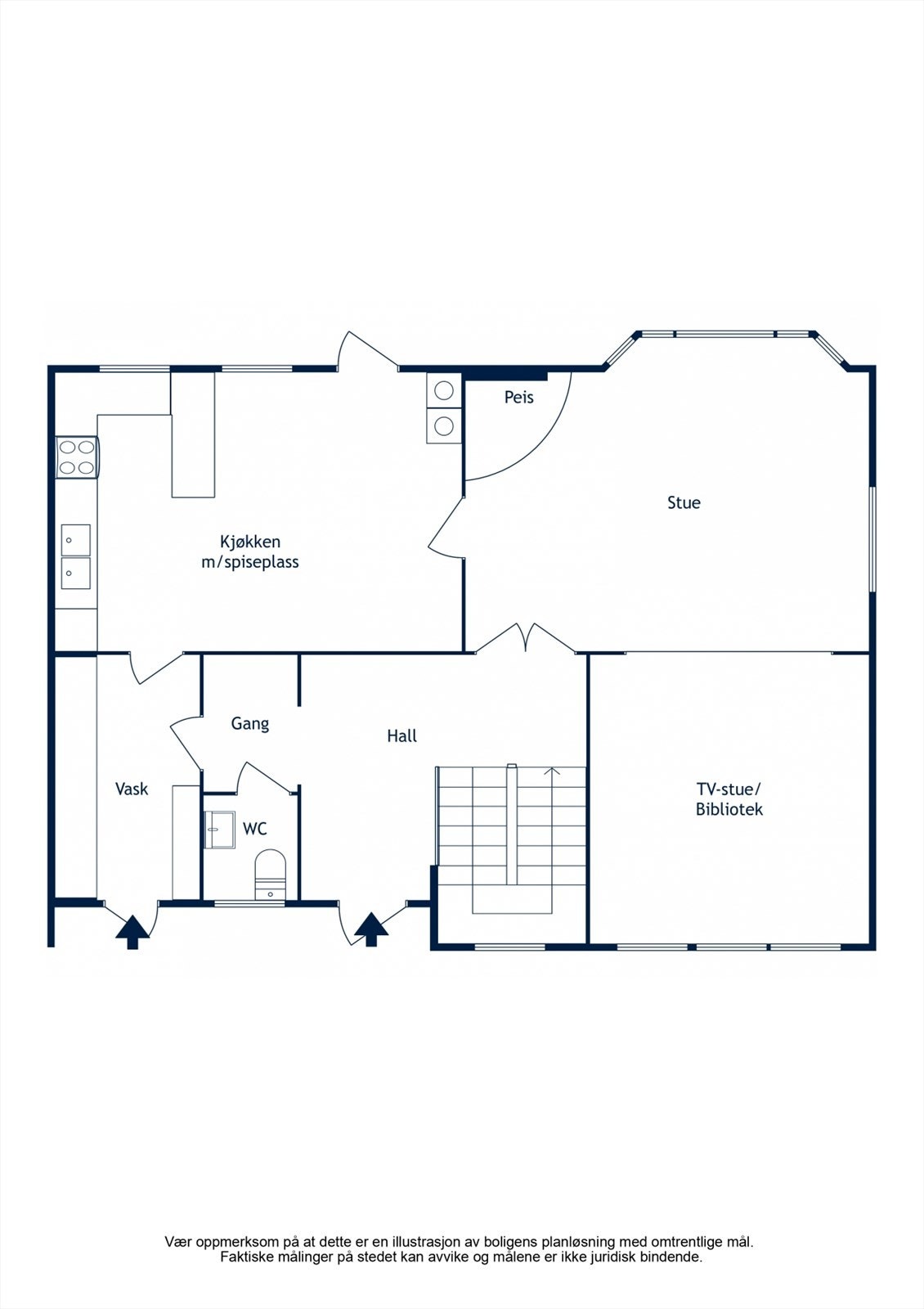 Plantegning - Første etasje Galleribilde