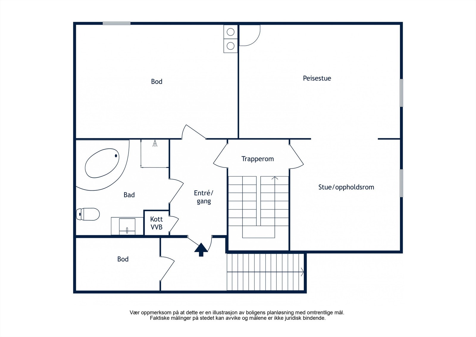 Plantegning - Underetasje Galleribilde